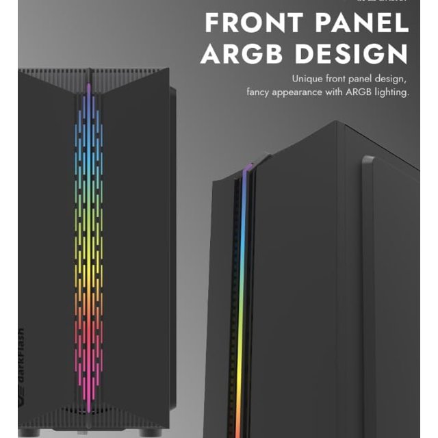 Gabinete Aigo DarkFlash DK151, RGB, Lateral Vidro, Com 3 Fans RGB, Branco