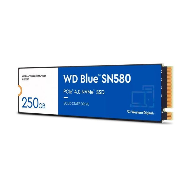 SSD 250 GB WD Blue SN570, M2, NVMe Pcie, 2280, Leitura: 3300MB/s