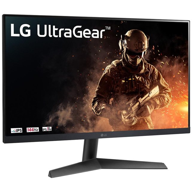Monitor Gamer LG UltraGear Tela IPS de 24”, Full HD, 144Hz, 1ms, 24GN60R-B