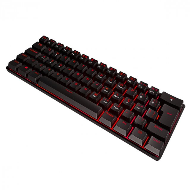 TECLADO GAMER MECANICO ZOT BLUE SWITCH - PCYES LED VERMELHO