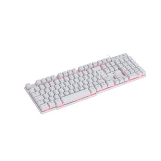 TECLADO GAMER VX GAMING HYDRA BRANCO SENSAÇÃO MECÂNICA