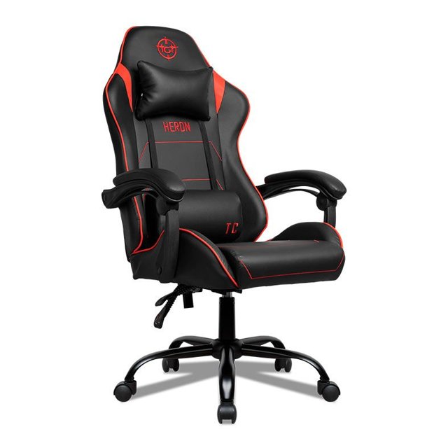 CADEIRA GAMER TGT HERON TC VERMELHO/PRETA