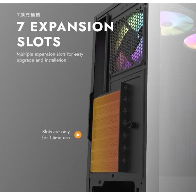 Gabinete Aigo DarkFlash DK151, RGB, Lateral Vidro, Com 3 Fans RGB, Branco