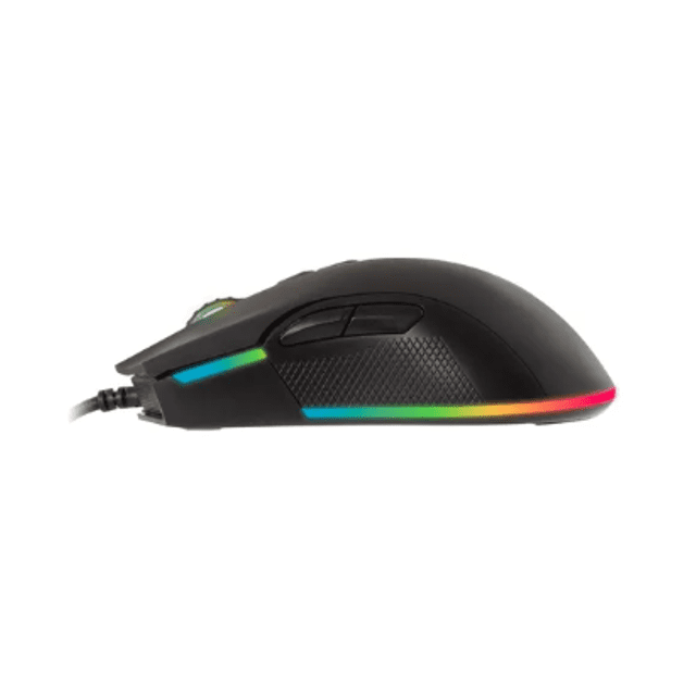 Mouse Gamer Philco PMS70, 7 Botões, Iluminação RGB, 5000 DPI