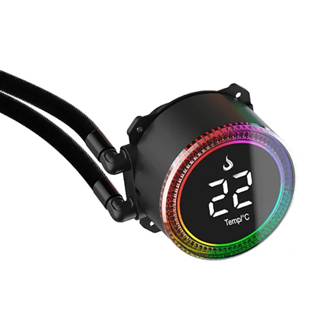 Water Cooler Risemode Aura 360 V2, 360mm, ARGB, Intel/AMD, Black