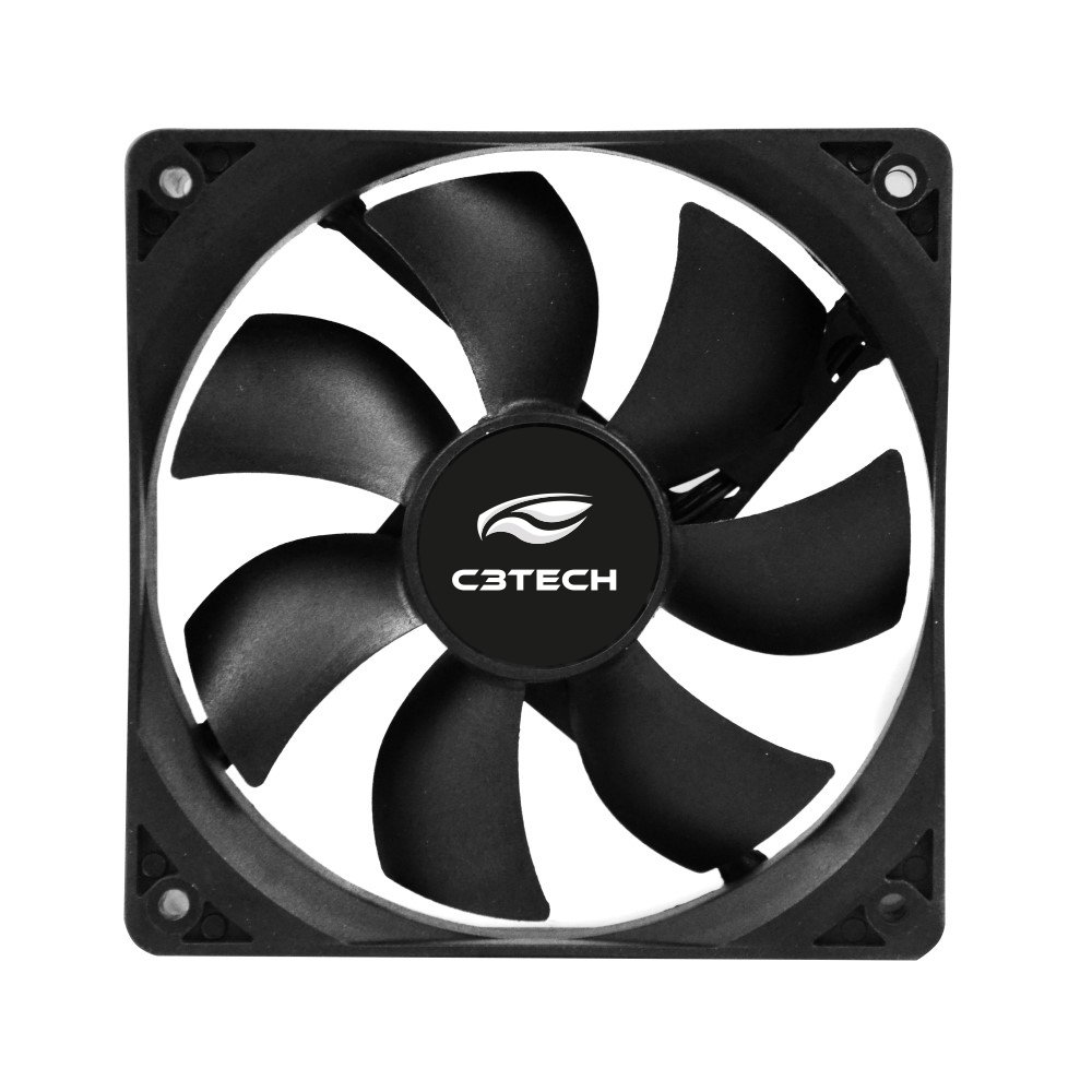 Cooler Fan F7-100BK 12CM C3Tech - MOLEX / PWM PIN