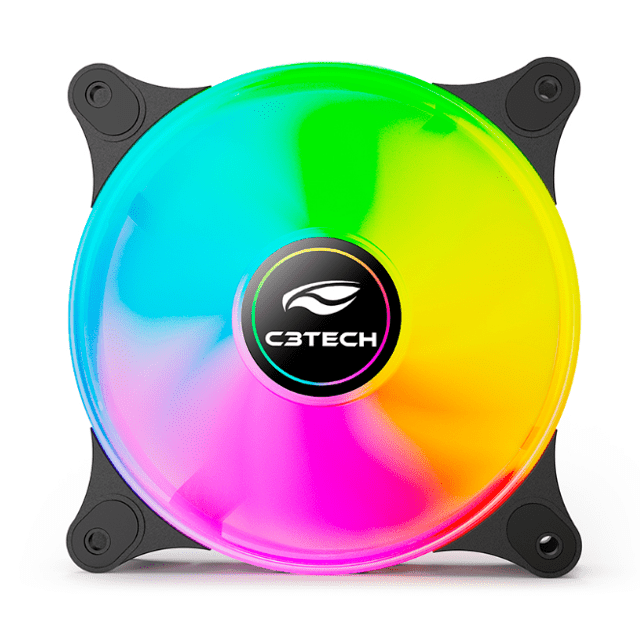 COOLER FAN RGB RAINBOW FIXO C3T MOLEX - F9-L160RGB