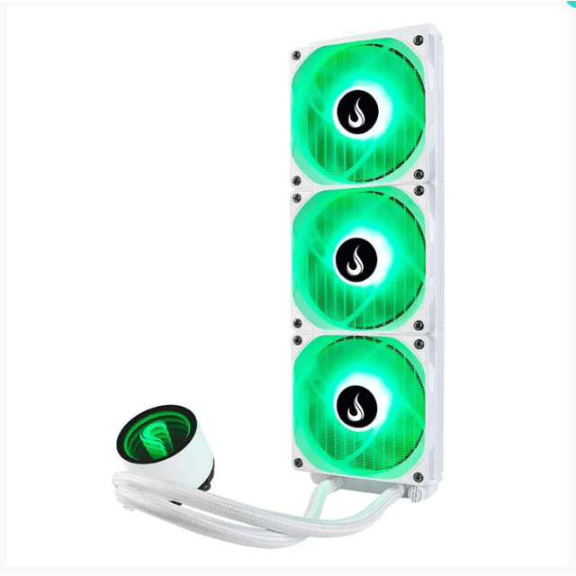 Water Cooler Rise Mode Gamer BRANCO, RGB 12V, 360MM , AMD/Intel