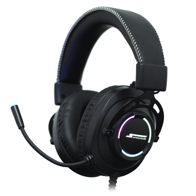 Headset Gamer SuperFrame AURA, 7.1 Surround, RGB, USB, Preto