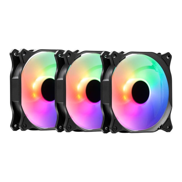 Kit Fan Ventoinha TGT Mirage, 3 FANS 120mm, Led RGB, TGT-MRG120-RGB3
