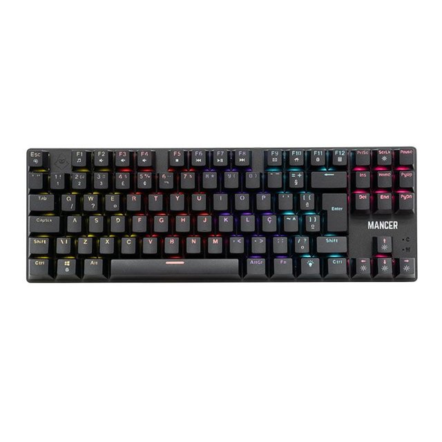 Teclado Mecanico Gamer Mancer Shade MK2, Rainbow, Switch Huano Marrom