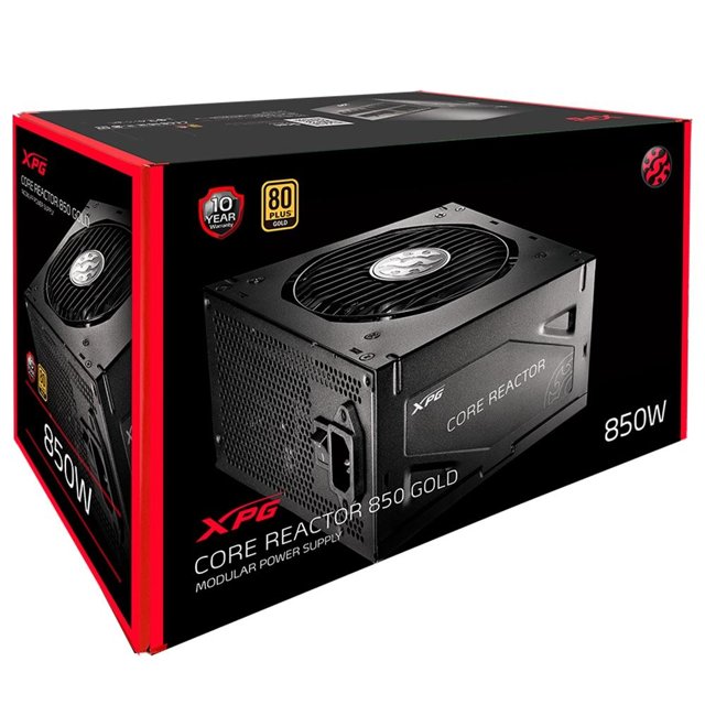 FONTE XPG CORE REACTOR, 850W, 80 PLUS GOLD MODULAR