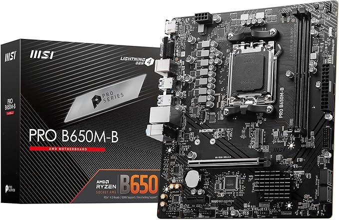 Placa Mãe MSI Pro B650M-B Socket AM5 / VGA / DDR5