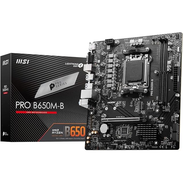 Placa Mãe MSI Pro B650M-B Socket AM5 / VGA / DDR5