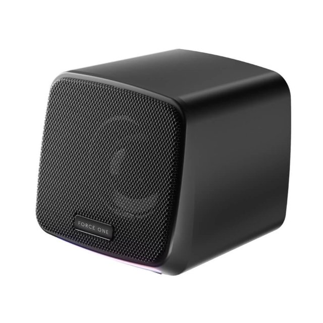 Caixa de Som Force One Explorer BLACK / RGB / USB / 3W