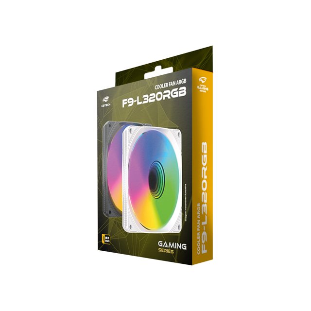 COOLER FAN RGB C3T - F9-L320BK ARGB **NECESSITA CONTROLADORA 6 PINOS