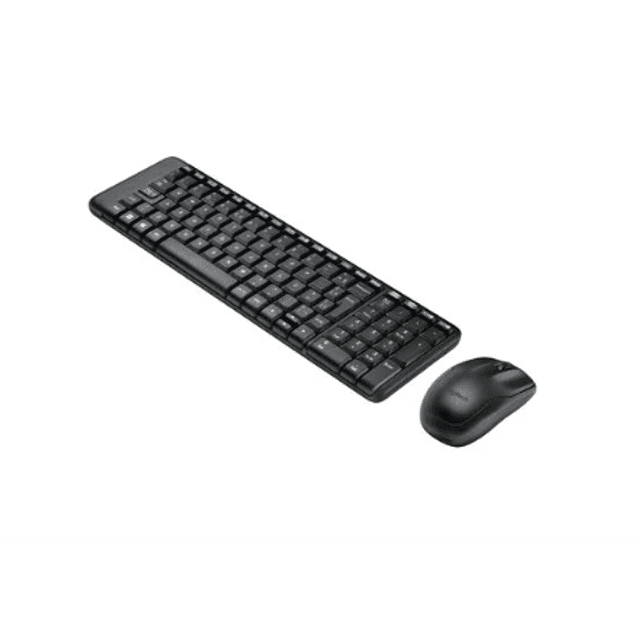 Combo Teclado e Mouse sem fio Logitech MK220 Layout ABNT2