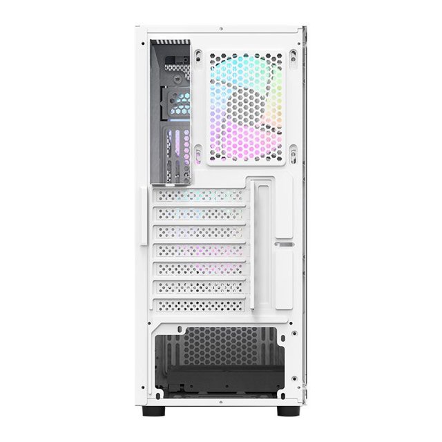 Gabinete Aigo Darkflash A290 Mesh Branco, Lateral de Vidro, Incluso 3 Fans ARGB