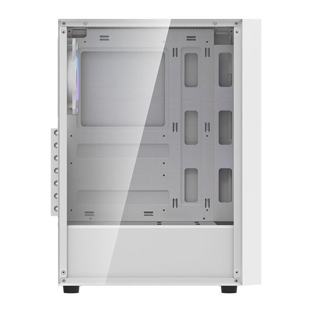 Gabinete Aigo Darkflash A290 Mesh Branco, Lateral de Vidro, Incluso 3 Fans ARGB