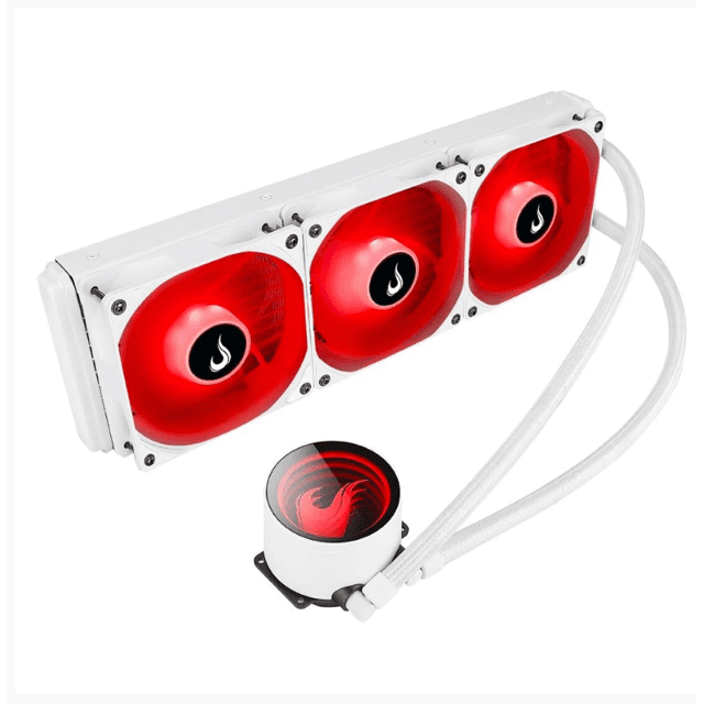 Water Cooler Rise Mode Gamer BRANCO, RGB 12V, 360MM , AMD/Intel