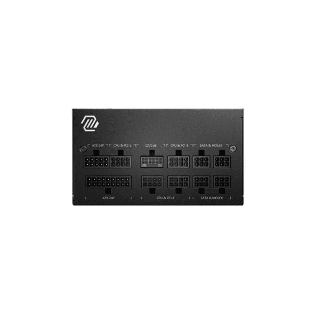 Fonte MSI MAG A750GL, 750W, 80 Plus Gold, Modular, PFC Ativo, Nova