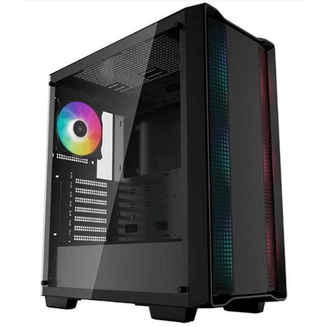 GABINETE GAMER DEEPCOOL CC560 ARGB, LATERAL DE VIDRO, COM 4 FANS, PRETO, R-CC560-BKTAA4-G-1