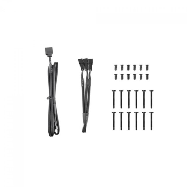 Kit Fan Com 3 Unidades Thermaltake Pure 12, ARGB, 120mm, White, Com Controladora, CL-F127-PL12SW-A