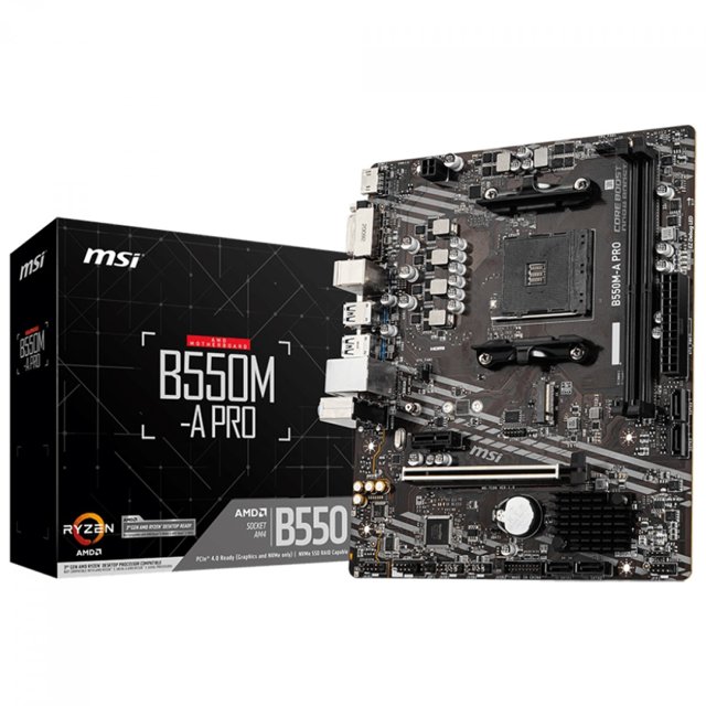 Placa Mãe MSI B550M-A PRO Socket AM4 / DDR4