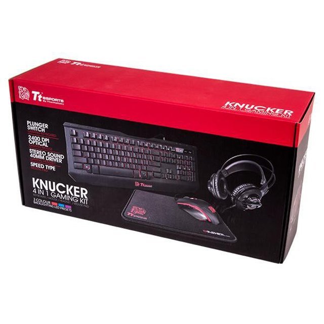 KIT GAMER KNUCKER 4 In 1 (TECLADO, MOUSE, HEADSET, MSPAD) TT