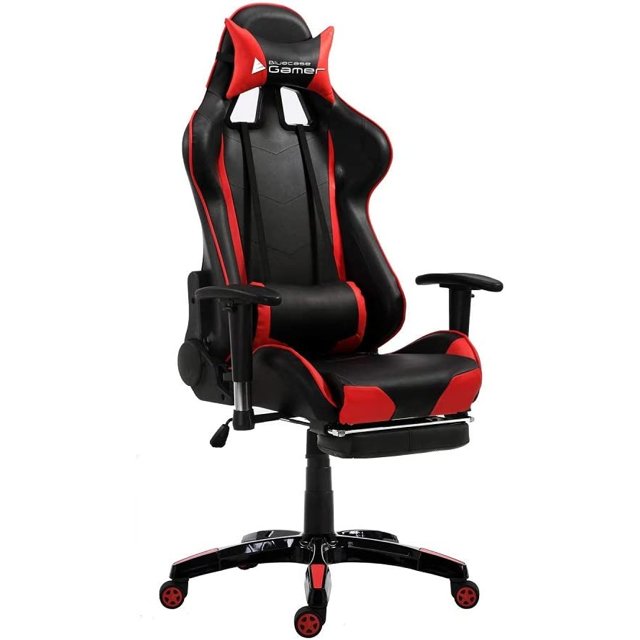 Cadeira Gamer Bluecase Diamond BCH-03RBK Preto/Vermelho
