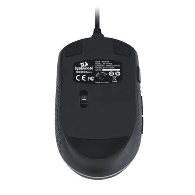 Mouse Gamer Redragon Invader M719 RGB, 10.000DPI, 8 Botões, Black
