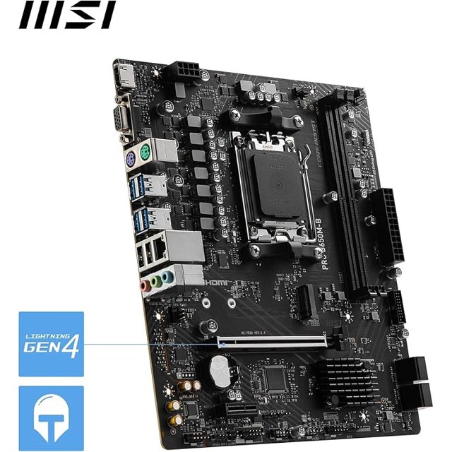 Placa Mãe MSI Pro B650M-B Socket AM5 / VGA / DDR5
