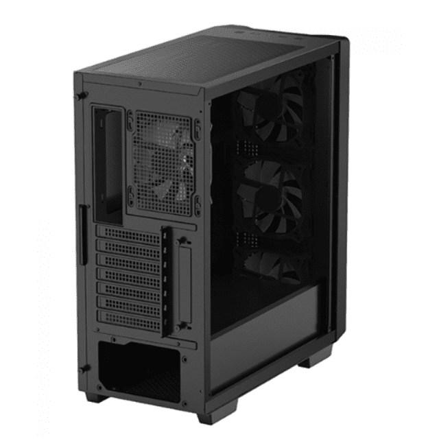 Gabinete Gamer DeepCool CC560, Black, Mid Tower, Vidro Temperado, ATX, Sem Fonte, Com 4 Fans, R-CC560-BKGAA4-G-1