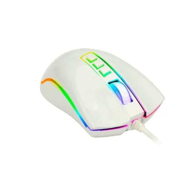 Mouse Gamer Redragon Cobra, Chroma RGB, 10000DPI, 7 Botões, Lunar White