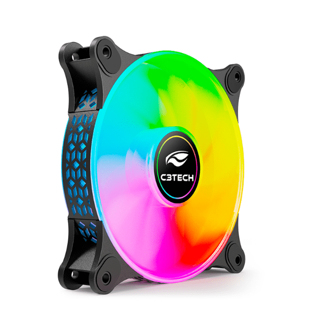 COOLER FAN RGB RAINBOW FIXO C3T MOLEX - F9-L160RGB