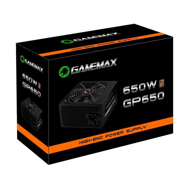 Fonte Gamemax GP650, 650W, 80 Plus Bronze - GP650