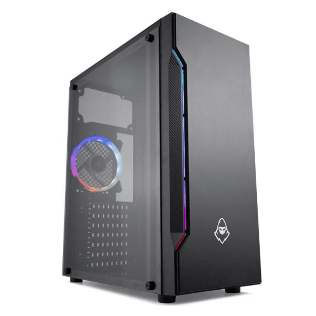 Gabinete Mancer Sidewinder, RGB, Faixa de Led e 01 Fan RGB