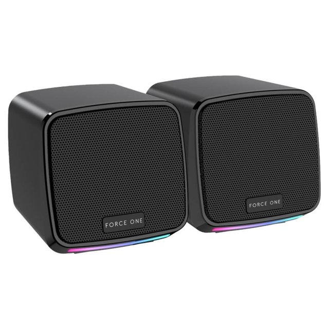 Caixa de Som Force One Explorer BLACK / RGB / USB / 3W