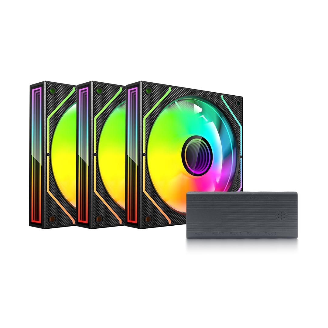 KIT COOLER FAN F9-L660BK ARGB C3Tech (COM CONTROLADORA)