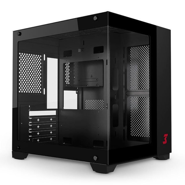 Dt3 Target Gabinete DT3 HyperView, Lateral e Frontal de Vidro, Preto | Tibuff