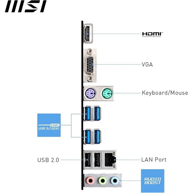 Placa Mãe MSI Pro B650M-B Socket AM5 / VGA / DDR5
