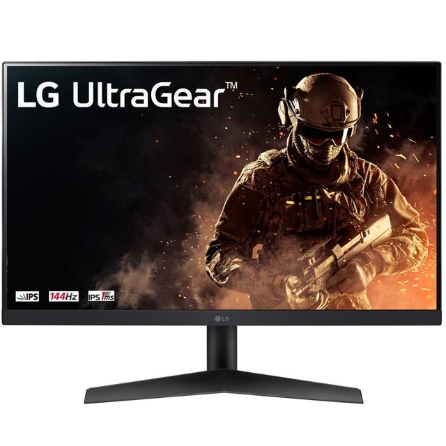 Monitor Gamer LG UltraGear Tela IPS de 24”, Full HD, 144Hz, 1ms, 24GN60R-B