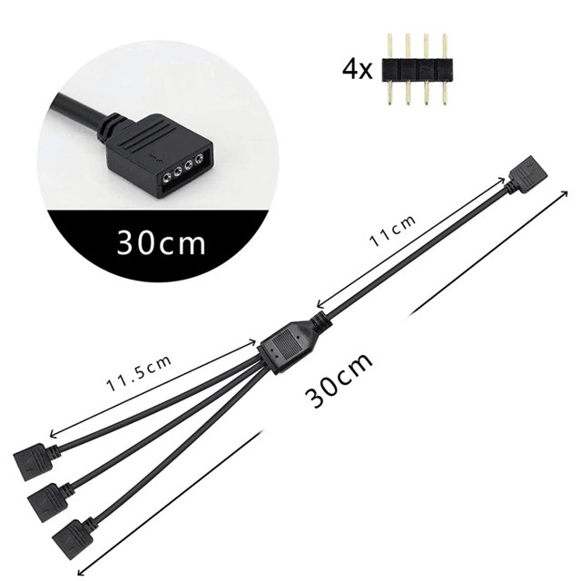 CABO SPLITTER RGB, 1 PARA 4, 4 PINOS (12V)