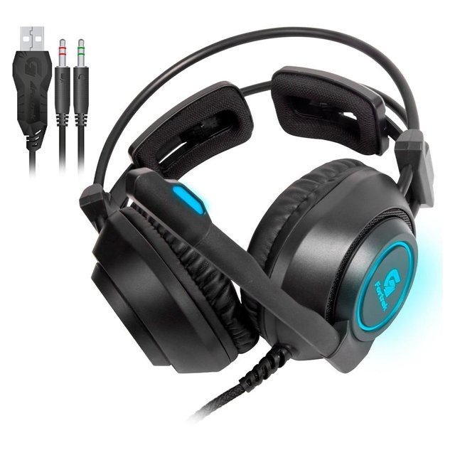 Headset Gamer Fortrek Vickers RGB, Para PC, Notebook, PS4, Xbox One