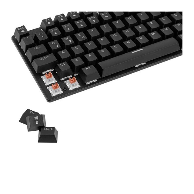 Teclado Mecanico Gamer Mancer Shade MK2, Rainbow, Switch Huano Marrom