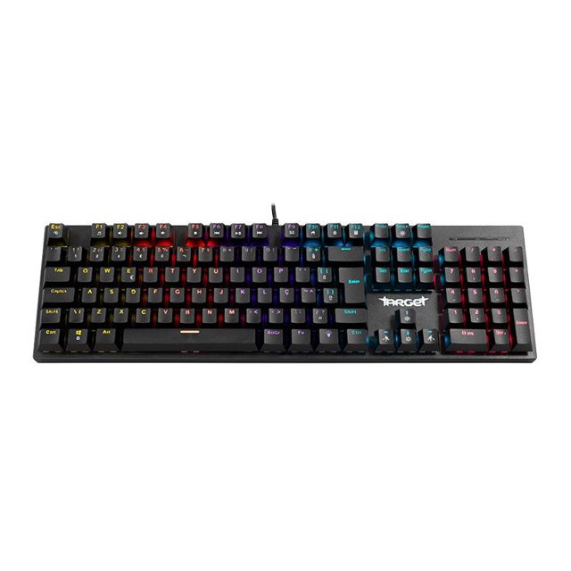 Teclado Mecanico Gamer TGT Sherman V2, Rainbow, ABNT2, Switch Azul, Preto
