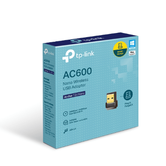 Adaptador TP-LINK USB Wifi Nano Dual Band 2,4/5 GHZ AC 600