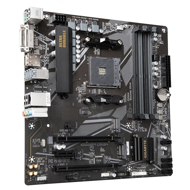 Placa Mãe Gigabyte B550M K, Chipset B550, AMD AM4, mATX, DDR4 -     SEM RGB CONTROL