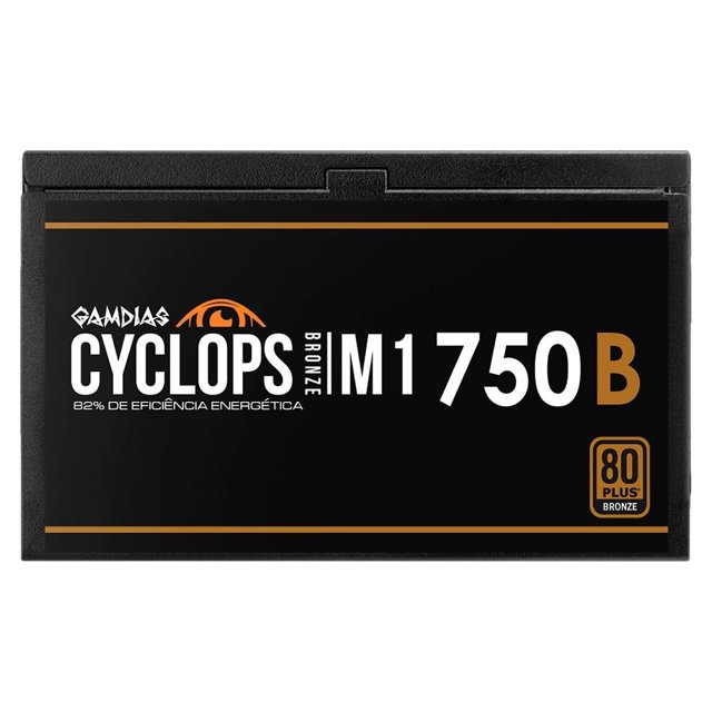 Fonte Gamdias Cyclops M1-750B, 750W, 80 Plus Bronze