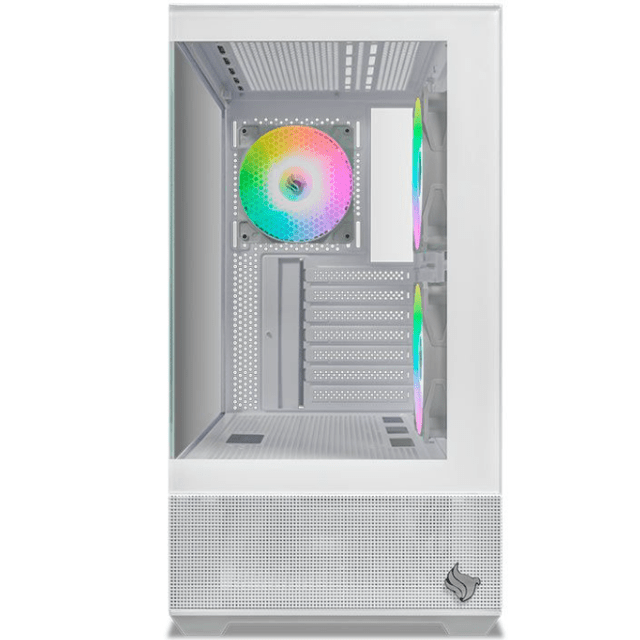 Gabinete Pichau Magpie 4X, Mid-Tower, Lateral de Vidro, Com 3 Fans ARGB, Branco